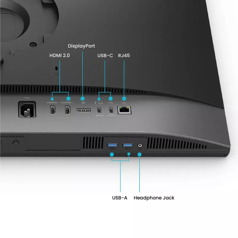 Monitor de computador BenQ PD2770U 27 polegadas 4K UHD (3840×2160) IPS LCD, 5 ms, 400 cd/m², hub USB 3.2, VESA, altura ajustável