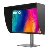 Monitor de computador BenQ PD2770U 27 polegadas 4K UHD (3840×2160) IPS LCD, 5 ms, 400 cd/m², hub USB 3.2, VESA, altura ajustável
