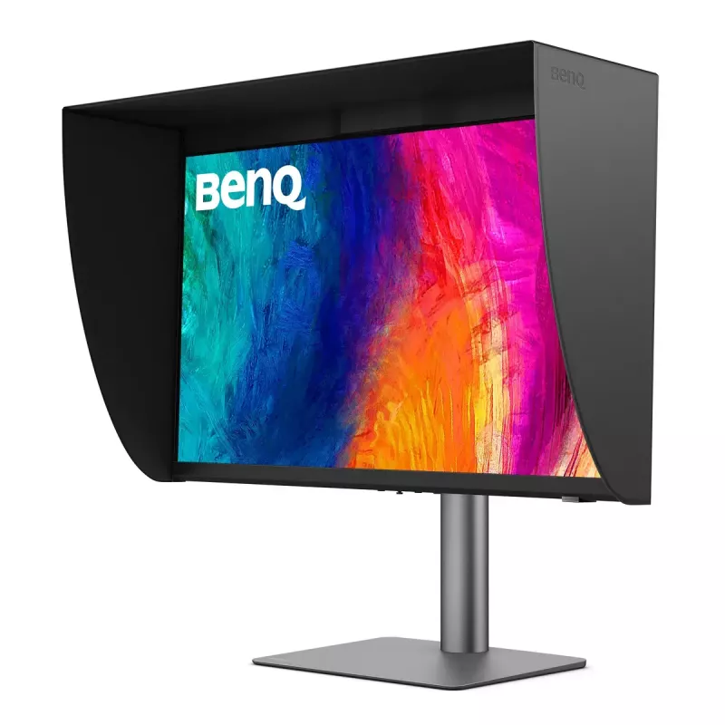 Monitor de computador BenQ PD2770U 27 polegadas 4K UHD (3840×2160) IPS LCD, 5 ms, 400 cd/m², hub USB 3.2, VESA, altura ajustável