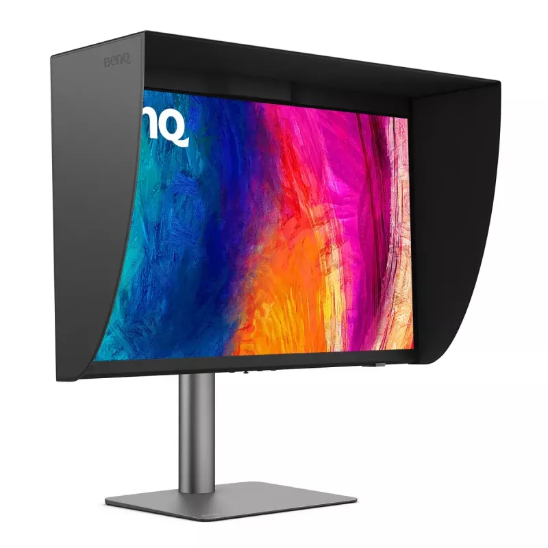 Monitor de computador BenQ PD2770U 27 polegadas 4K UHD (3840×2160) IPS LCD, 5 ms, 400 cd/m², hub USB 3.2, VESA, altura ajustável
