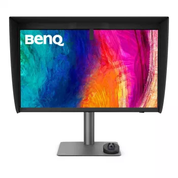 Monitor de computador BenQ PD2770U 27 polegadas 4K UHD (3840×2160) IPS LCD, 5 ms, 400 cd/m², hub USB 3.2, VESA, altura ajustável