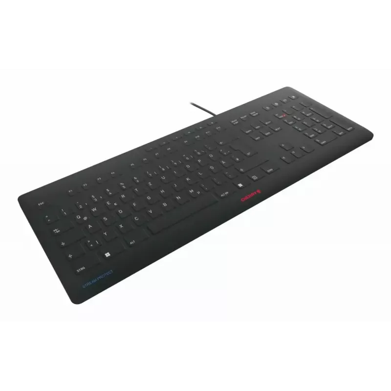 Cherry STREAM PROTECT teclado, disposição francesa, preto, USB