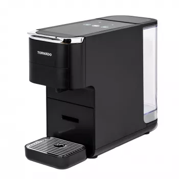 TORNADO TCM7042-GS | máquina de café multikaps 5 em 1, máquina de café de cápsulas, 1,5 L, cápsulas de café, café moído, 1350 W, preto