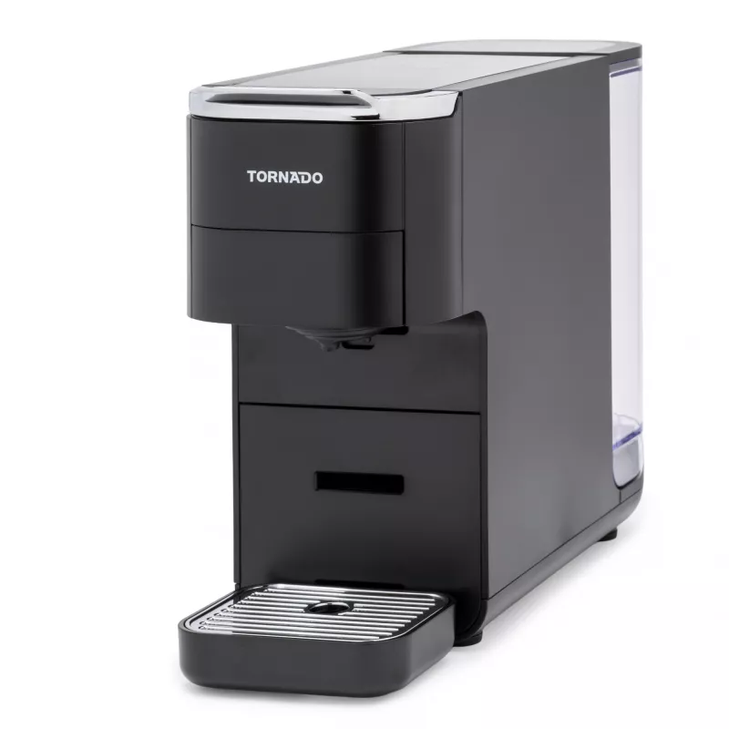 TORNADO TCM7042-GS | máquina de café multikaps 5 em 1, máquina de café de cápsulas, 1,5 L, cápsulas de café, café moído, 1350 W, preto