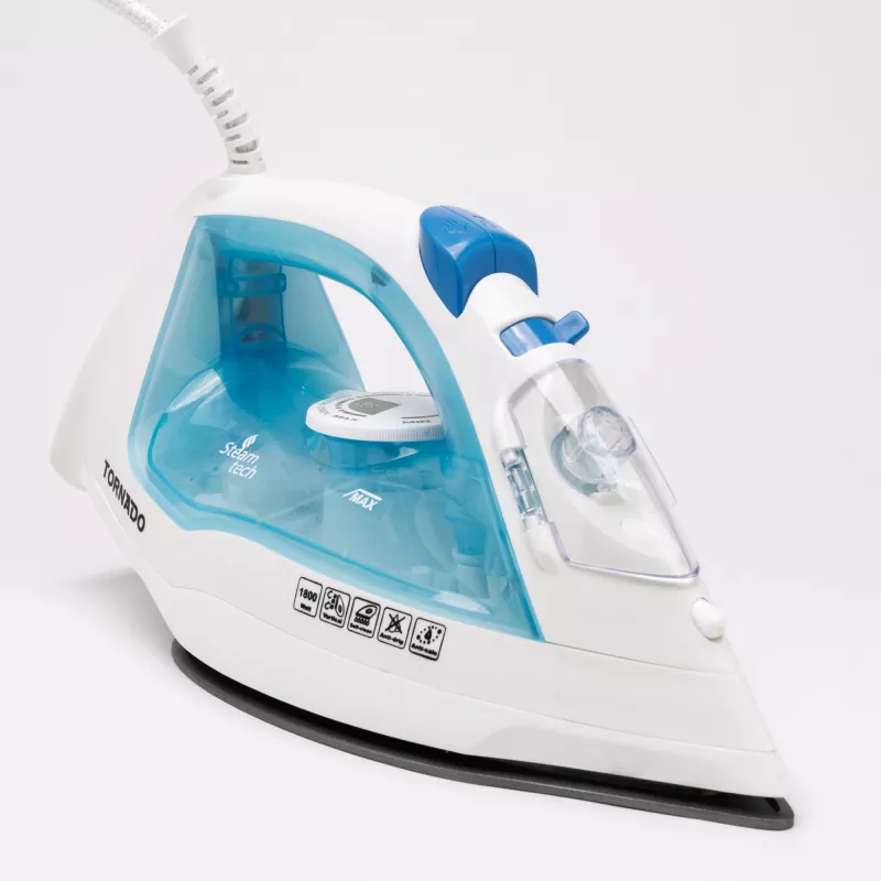 TORNADO TST-1800 | ferro de engomar a vapor com base antiaderente de teflon e golpe de vapor de 160 g