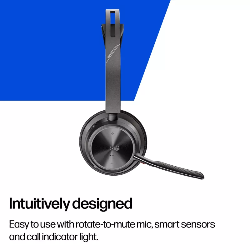 HP Poly Voyager Focus 2-M USB-C-C headset adaptador USB-C/A estação de carregamento