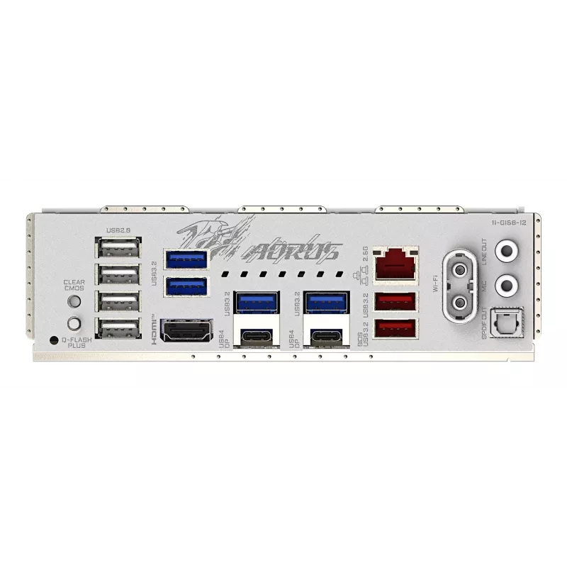 Placa-mãe GIGABYTE X870M AORUS ELITE WIFI7 ICE — Micro ATX, AMD X870, socket AM5, DDR5 até 8200MHz (O.C), 14+2+2 VRM, PCIe 5.0, Wi‑Fi 7, 2,5 GbE, USB4