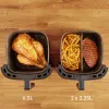Fritadeira de ar quente Tefal Easy Fry & Grill EY8018 6,5 L 1,5 kg 1830 W ecrã tátil LCD preto máquina vertical