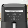 Fritadeira de ar quente Tefal Easy Fry & Grill EY8018 6,5 L 1,5 kg 1830 W ecrã tátil LCD preto máquina vertical