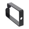 Organizador de cabos InLine 43x70mm metal preto — organizador de cabos universal, 12,3×70×55 mm