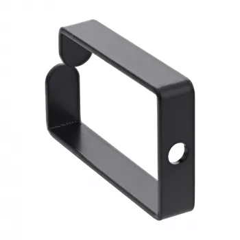 Organizador de cabos InLine 43x70mm metal preto — organizador de cabos universal, 12,3×70×55 mm