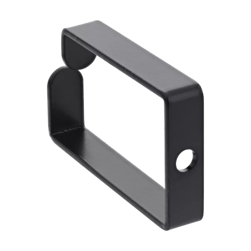Organizador de cabos InLine 43x70mm metal preto — organizador de cabos universal, 12,3×70×55 mm