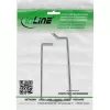 Organizador de cabos InLine 19110T metal 44,4×102,8×80 mm preto, universal