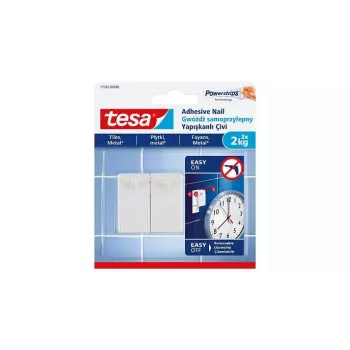 Crochet universal TESA 77762 interior branco 2 unid.