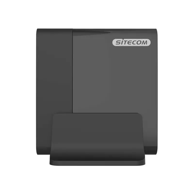 Carregador de dispositivos móveis Sitecom CH-1004 — Carregador universal AC de interior, entrada 100–240V, saída até 20V, 3× USB-C, preto