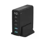 Carregador de dispositivos móveis Sitecom CH-1004 — Carregador universal AC de interior, entrada 100–240V, saída até 20V, 3× USB-C, preto