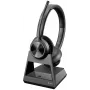 HP Poly Savi 7320 estéreo DECT 1880-1900 MHz Top, preto, MacOS, 190 mm, 210 mm, 55 mm, 300 g