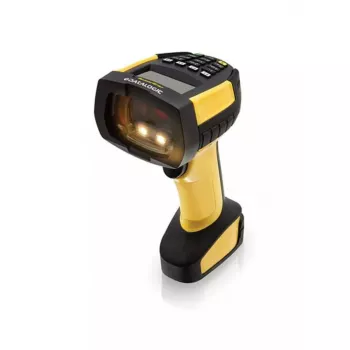 Leitor de códigos de barras manual Datalogic PM9600-DKHP433RB 1D/2D laser preto amarelo