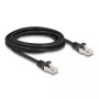 Cabo Delock RJ50 macho para RJ50 macho S/FTP 3 m preto