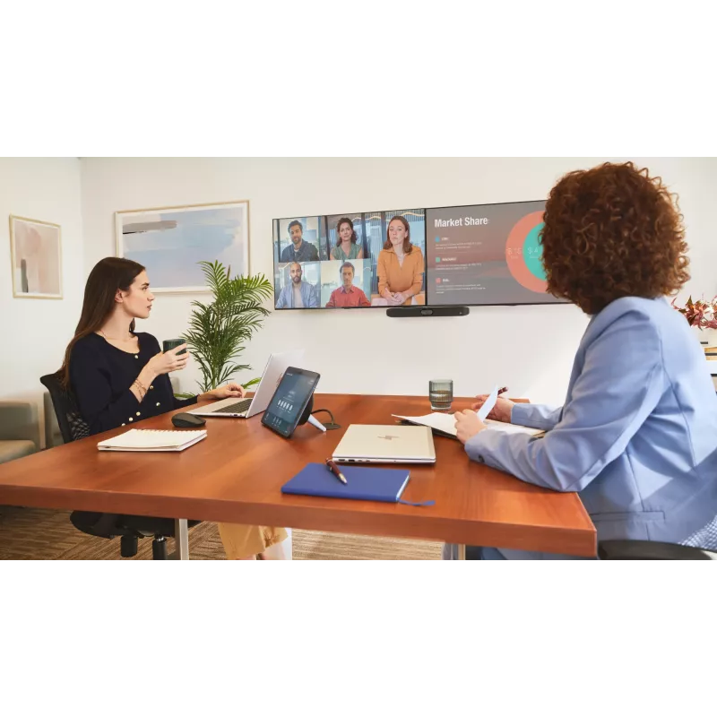 Barra de vídeo HP Poly Studio X32 All-In-One sem rádio nem fonte de alimentação TAA