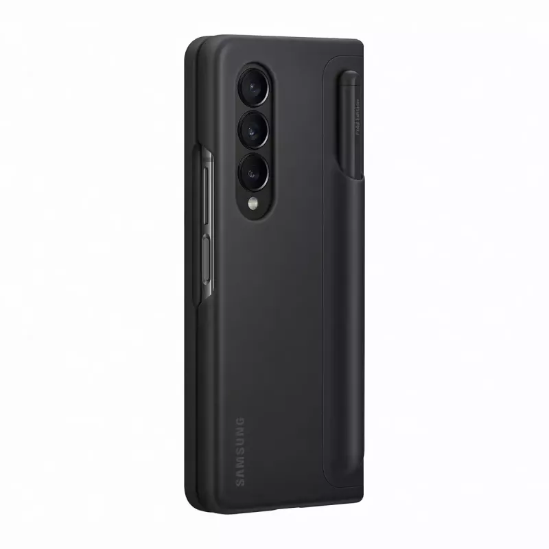Capa para telemóvel Samsung EF-OF93PCBEGWW para Galaxy Z Fold4, preta, com suporte de mesa