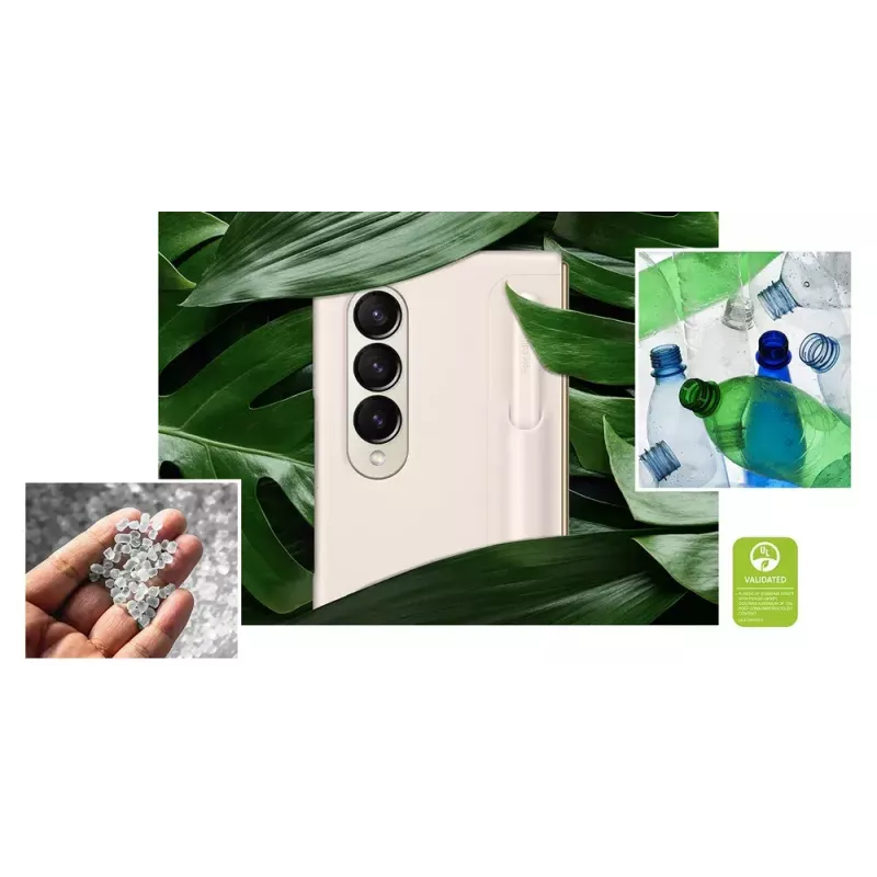 Capa para telemóvel Samsung EF-OF93PCBEGWW para Galaxy Z Fold4, preta, com suporte de mesa