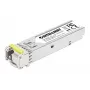 Módulo transceptor ótico SFP bidirecional Intellinet Gigabit Fiber WDM 1000Base-BX-D (LC) porta monomodo, 120 km, BiDi WDM (RX1490/TX1550), compatível com MSA para máxima compatibilidade, prateado