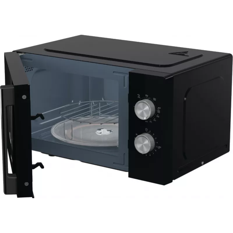 Micro-ondas com grelhador Gorenje MO20E2BH preto de bancada 20 L 800 W