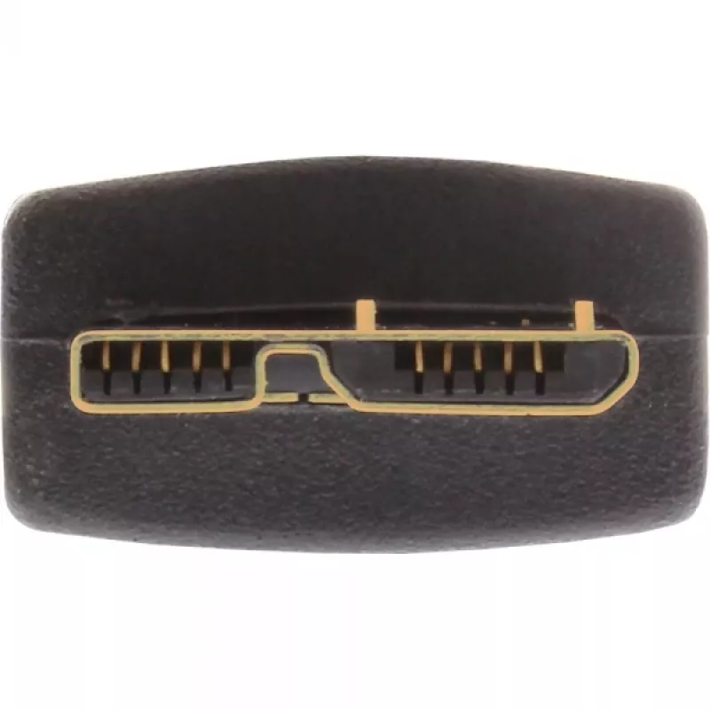 Cabo InLine USB 3.2 Gen.1 Type-A macho / Micro-B macho, preto, 1,5m