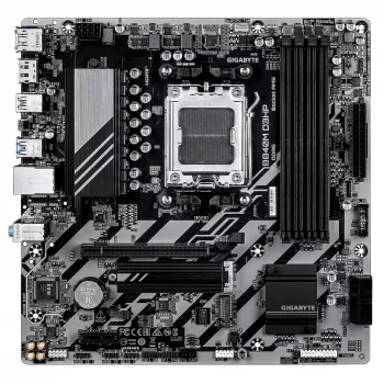 Placa-mãe GIGABYTE B840M D3HP - CPUs AMD Ryzen 9000, VRM 8+2+2 fases, até 8200MHz DDR5(O.C), 2xPCIe 4.0 M.2, LAN 1GbE, USB 3.2 Gen 2