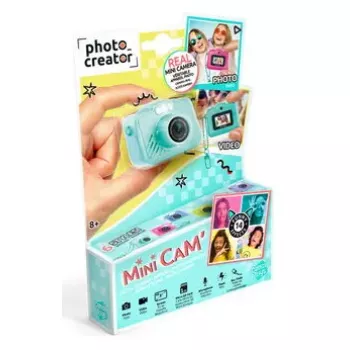 Máquina fotográfica instantânea Canal Toys Photo Creator CLK 058 — Turquesa, MicroSD, LCD 0,96
