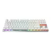 Teclado gaming sem fios Cherry MX 8.2 Pro TMR – Tenkeyless 88 teclas, USB + RF + Bluetooth, switches mecânicos magnéticos, RGB, Prateado/Branco