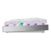 Teclado gaming sem fios Cherry MX 8.2 Pro TMR – Tenkeyless 88 teclas, USB + RF + Bluetooth, switches mecânicos magnéticos, RGB, Prateado/Branco