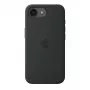 Capa de silicone com MagSafe para Apple iPhone 17e — Preto, silicone e microfibra, 6,1