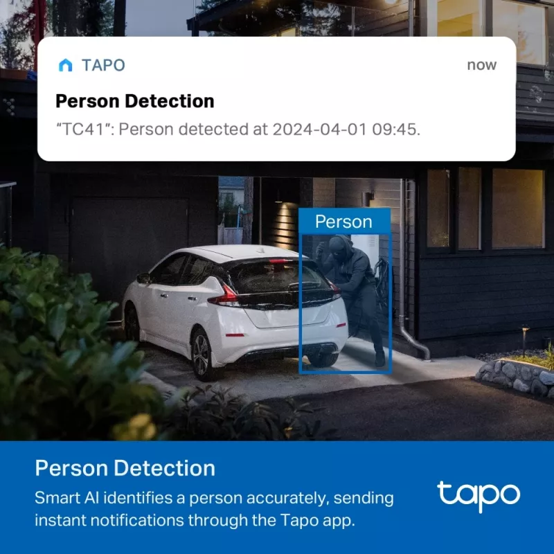 Câmara de vigilância IP esférica TP-Link Tapo TC41 V2 Interior e exterior 2304 x 1296 píxeis Teto/Parede/Poste