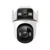 Câmara de vigilância IP dome TP-Link Tapo TC47 – 2304×1296, objetiva 6 mm, 360° horizontal, interior/exterior, montagem no teto, com fios e Wi‑Fi