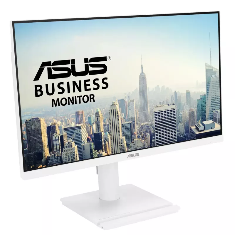 Monitor LCD ASUS VA279QGS-W de 27 polegadas, 1920x1080 Full HD, IPS, 1 ms, 350 cd/m², hub USB 3.2, altifalantes, VESA, altura ajustável, branco