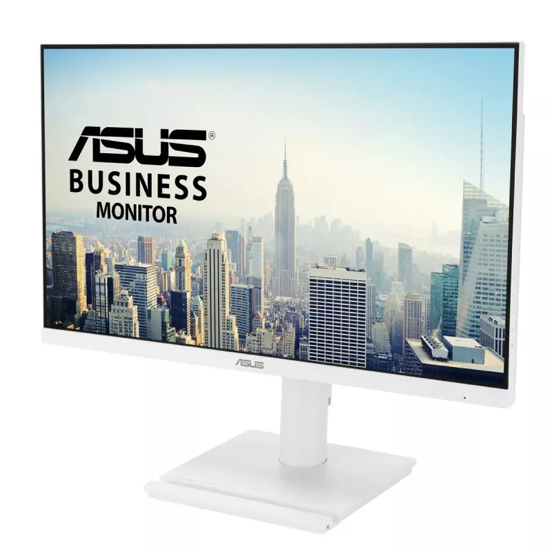 Monitor LCD ASUS VA279QGS-W de 27 polegadas, 1920x1080 Full HD, IPS, 1 ms, 350 cd/m², hub USB 3.2, altifalantes, VESA, altura ajustável, branco