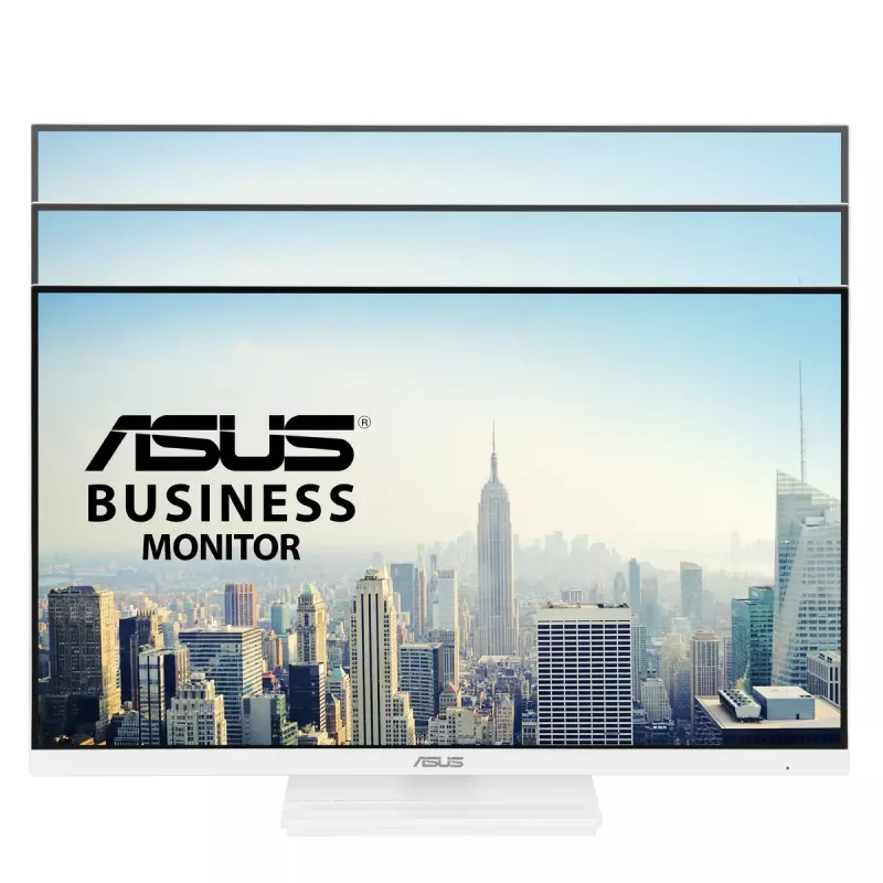 Monitor LCD ASUS VA279QGS-W de 27 polegadas, 1920x1080 Full HD, IPS, 1 ms, 350 cd/m², hub USB 3.2, altifalantes, VESA, altura ajustável, branco