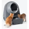 Caixa de areia autolimpante para gatos Catlink Pro-X Luxury — capacidade de 65 L, cinzento, 580×600 mm
