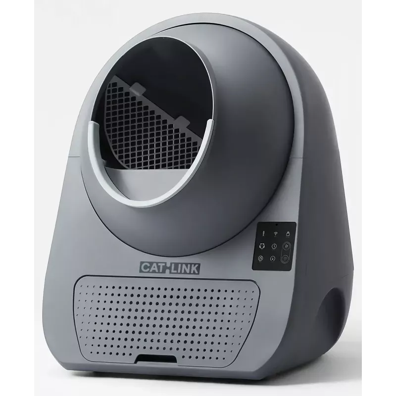 Caixa de areia autolimpante para gatos Catlink Pro-X Luxury — capacidade de 65 L, cinzento, 580×600 mm