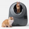 Caixa de areia autolimpante para gatos Catlink Pro-X Luxury — capacidade de 65 L, cinzento, 580×600 mm