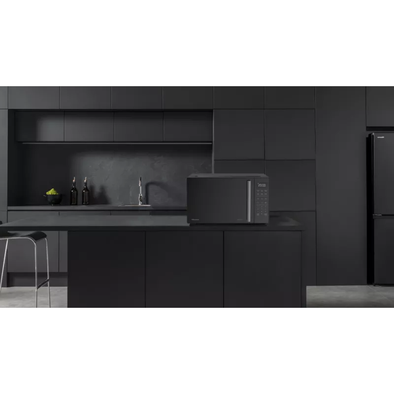 Micro-ondas Hisense H23MOBS4HI preto solo de bancada 23 L 900 W