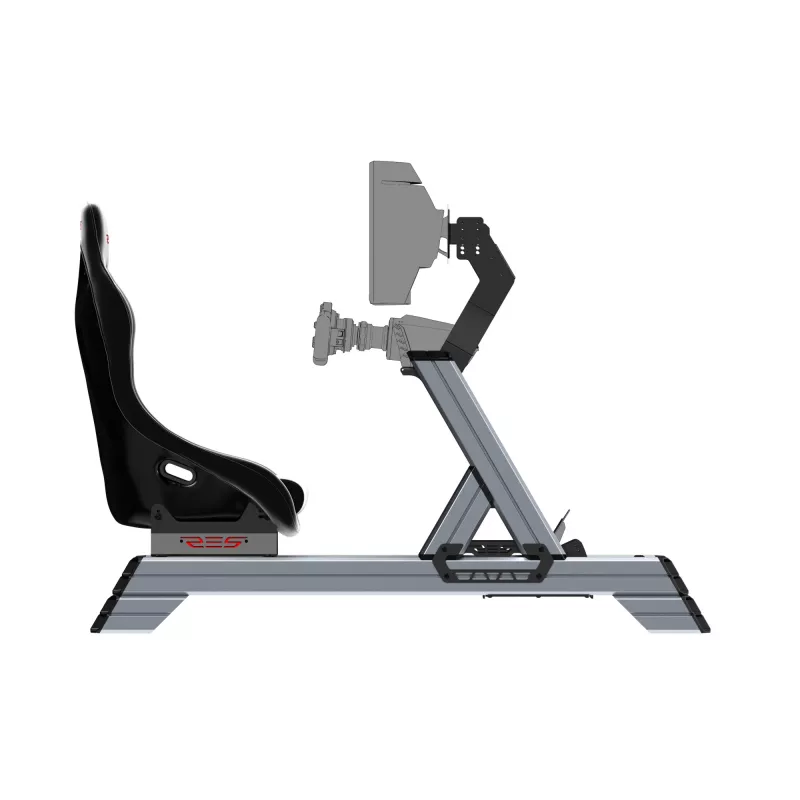 Res-Tech SMART COCKPIT + GT SITZ (BUNDLE), cockpit de corrida, preto, cinzento, acrilonitrilo-butadieno-estireno (ABS), alumínio, 52 kg, Itália