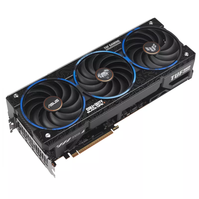 Placa gráfica ASUS TUF Gaming TUF-RX9070XT-O16G-COD-BO7 AMD Radeon RX 9070 XT 16 GB GDDR6, 256 bits, PCIe 5.0, 3 ventoinhas