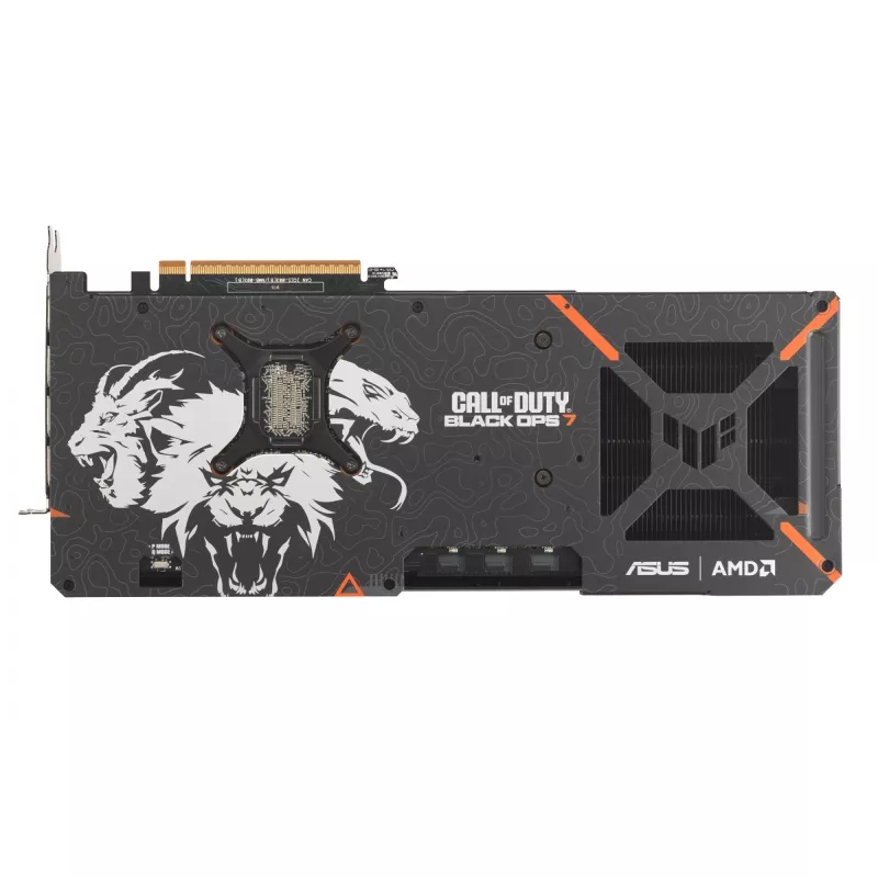 Placa gráfica ASUS TUF Gaming TUF-RX9070XT-O16G-COD-BO7 AMD Radeon RX 9070 XT 16 GB GDDR6, 256 bits, PCIe 5.0, 3 ventoinhas