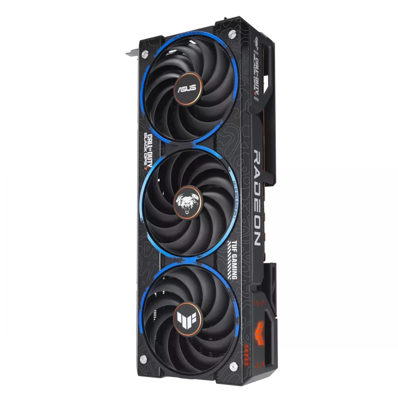 Placa gráfica ASUS TUF Gaming TUF-RX9070XT-O16G-COD-BO7 AMD Radeon RX 9070 XT 16 GB GDDR6, 256 bits, PCIe 5.0, 3 ventoinhas