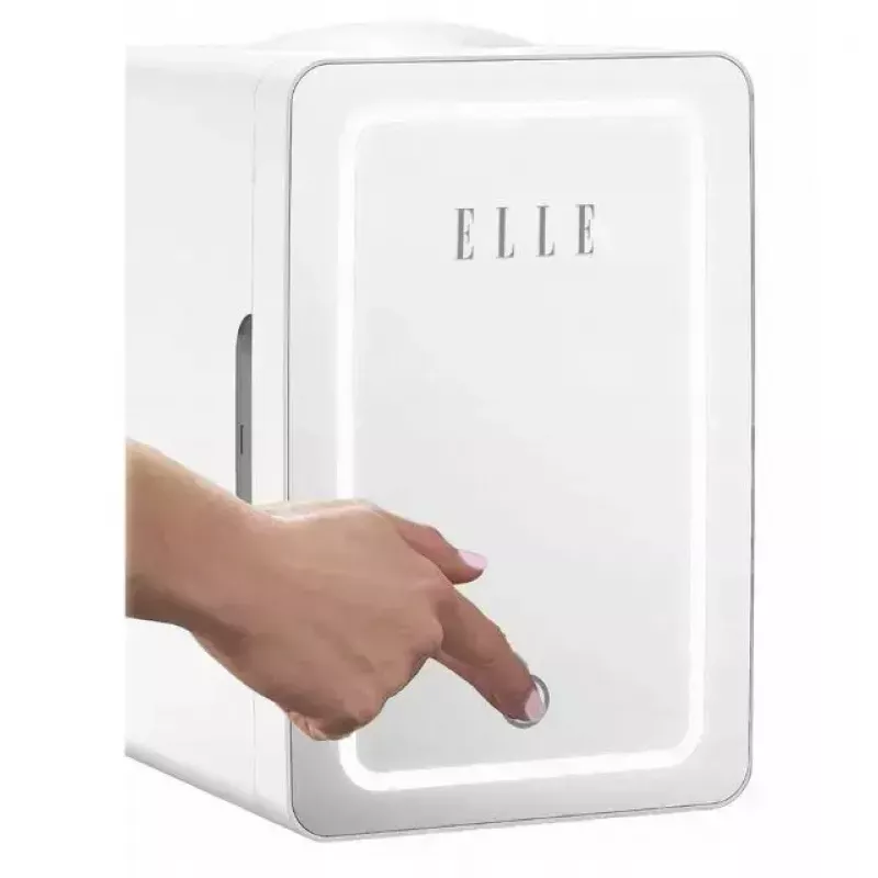 Mini-frigorífico com espelho de maquilhagem LED Elle ESDAF01WHEU 6 L branco