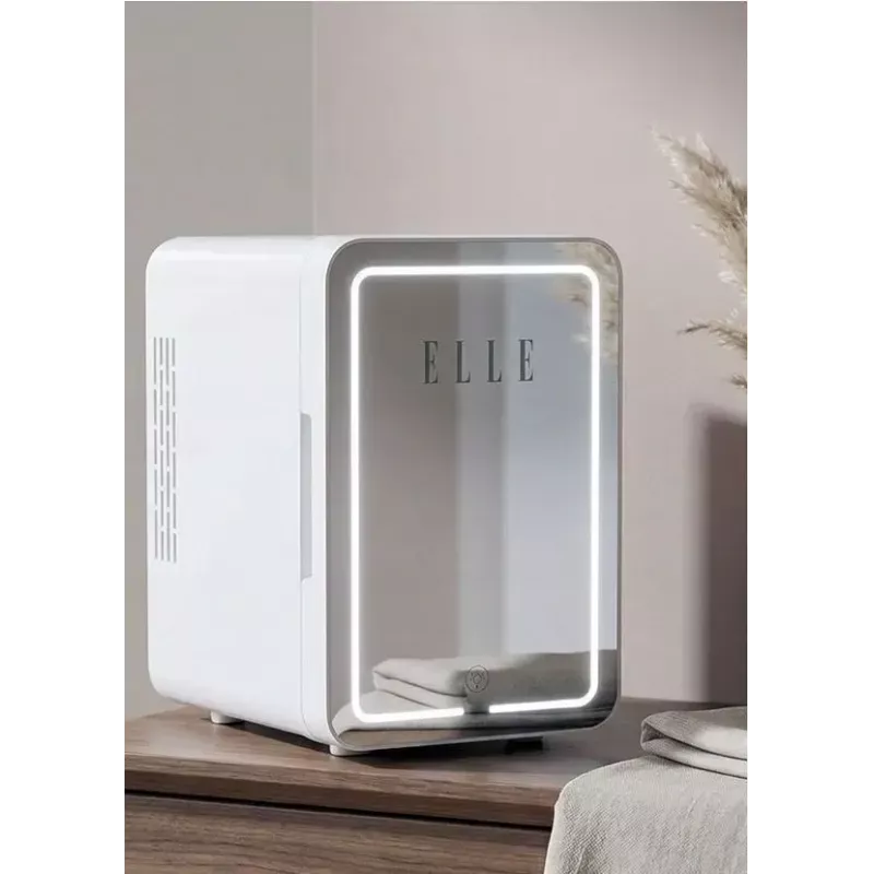 Mini-frigorífico com espelho de maquilhagem LED Elle ESDAF01WHEU 6 L branco