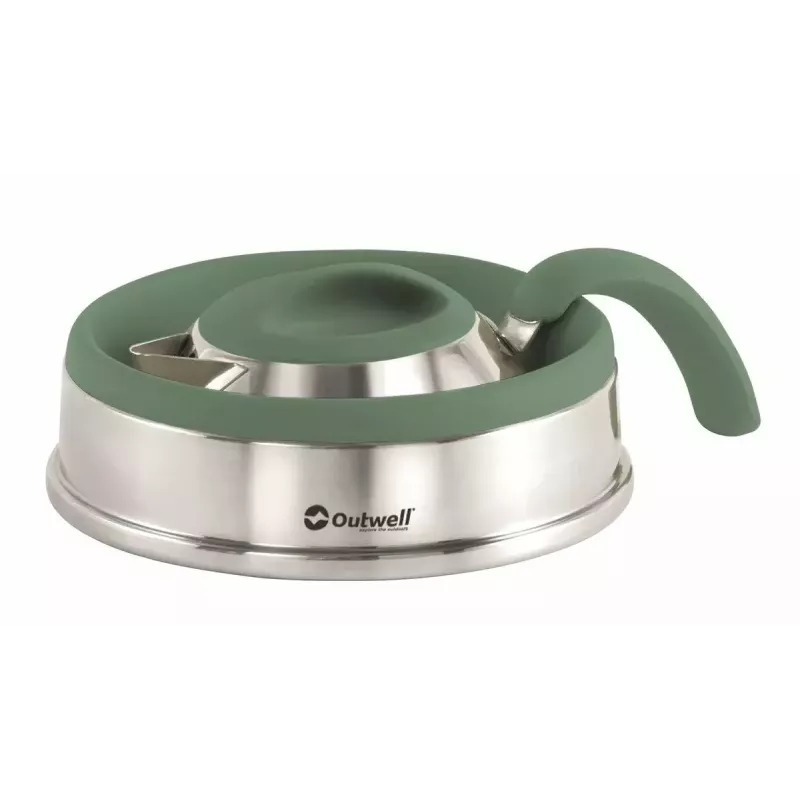 Outwell Collaps Kettle 1,5 l – chaleira de campismo dobrável, Shadow Green